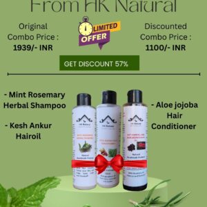 Herbal Shampoo+ Hair Oil+ Hair Conditioner Combo Package